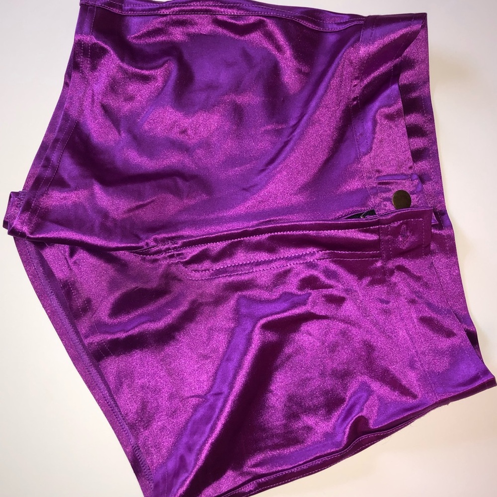 Purple party shorts